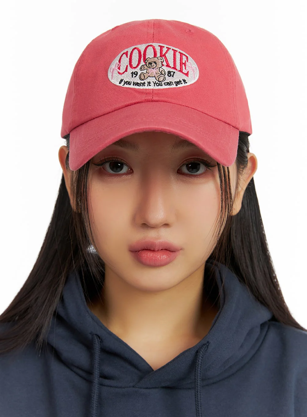 Bear Embroidered Graphic Cap IF421 - LEWKIN